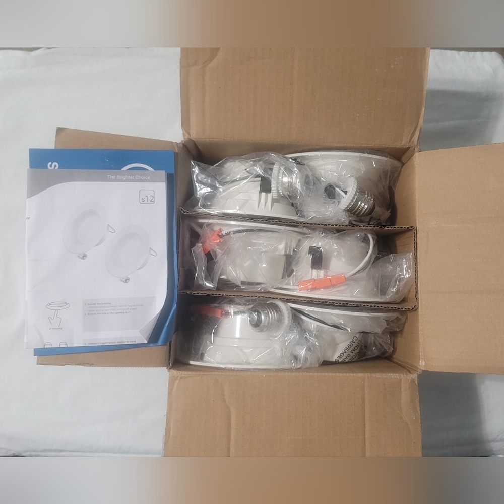 4" retrofit led recessed lights 6 pack